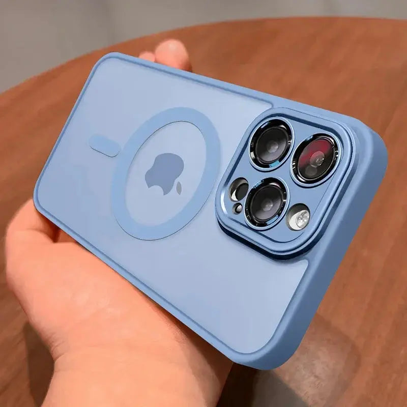 Magnetic Luxury Matte Translucent Armor Shockproof Case For iPhone Ai-TechWorld 