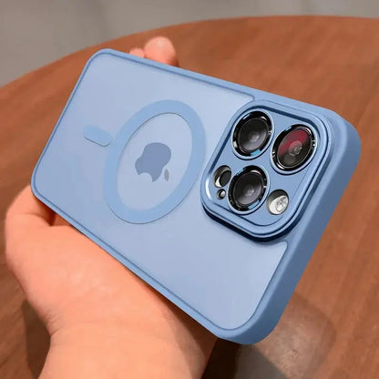 Magnetic Luxury Matte Translucent Armor Shockproof Case For iPhone Ai-TechWorld 