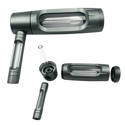 Handheld Smoking Pipe Grass Hookah Set with Dry Burning Glass Tobacco Bowl Cigarette Filters Shisha Pipes Smoke Accessories Ai-TechWorld 