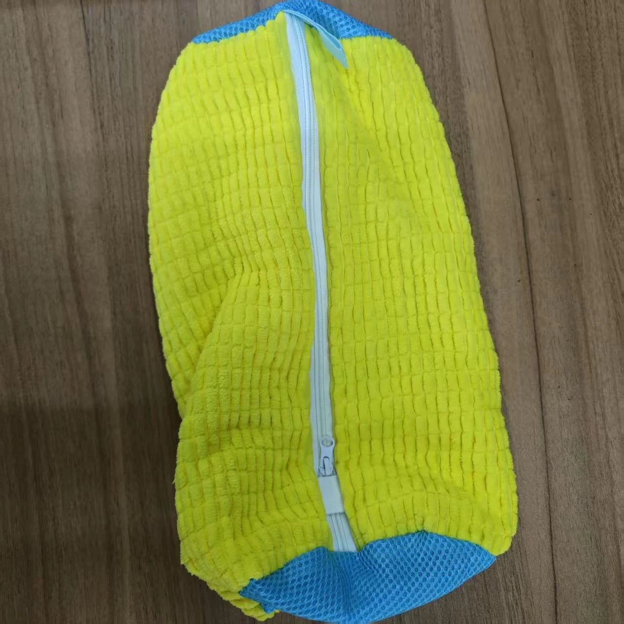 Durable Shoe Washing Machine Bag for All Shoe Types-Yellow with Blue Zipper,Ideal for Sneakers and Casual Shoes,Laundry Wash Bag Ai-TechWorld 