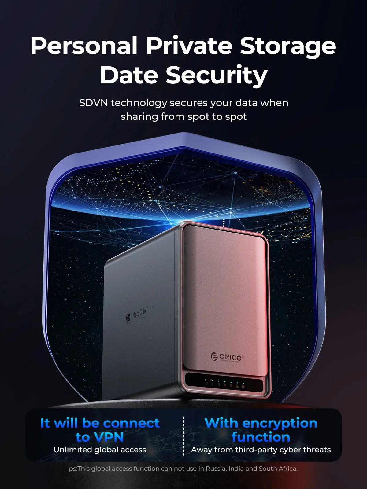 ORICO Personal Network Attached Storage Support Remote Access Share Data Intelligent Classification Automatic Backup 2/5-bay Ai-TechWorld 