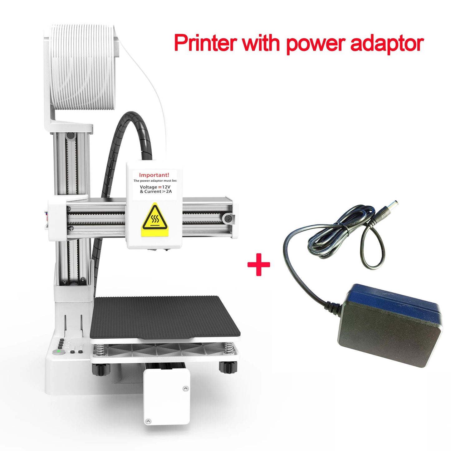 EasyThreed 3D Printer  Entry Level  Compatible with PLA TPU 1.75mm Filament  include Power Adaptor. Ai-TechWorld 