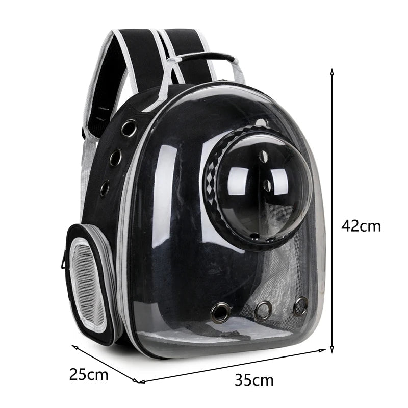 Pet Cat Carrying Bag Space Pet Backpacks Breathable Portable Transparent Backpack Puppy Dog Transport Carrier Space Capsule Bags Ai-TechWorld 