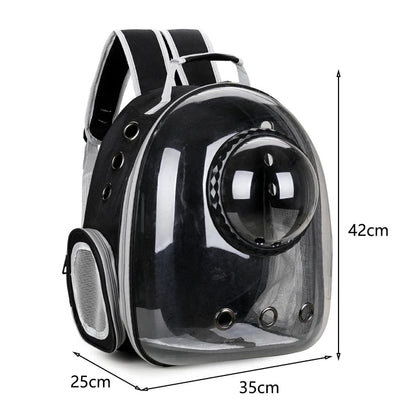 Pet Cat Carrying Bag Space Pet Backpacks Breathable Portable Transparent Backpack Puppy Dog Transport Carrier Space Capsule Bags Ai-TechWorld 