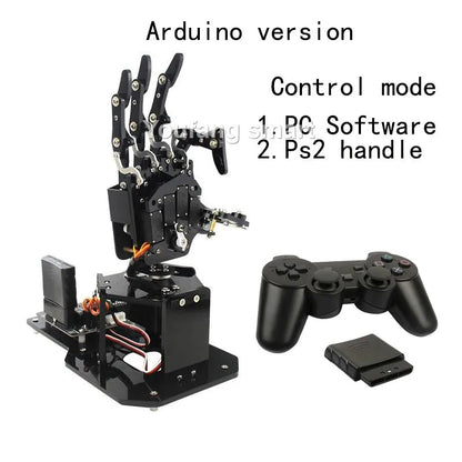 STEM For Arduino STM32 Bionic Robot Palm Hand Manipulator Open Source Code 5 Hands Educational Kit with Ps2/Somatosensory Gloves Ai-TechWorld 