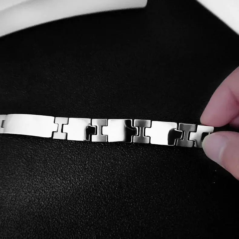 Pure Titanium Hematite Therapy Bracelet Tungsten Ceramic Blood Pressure Slimming Bracelet Weight Loss Bracelet Ai-TechWorld 