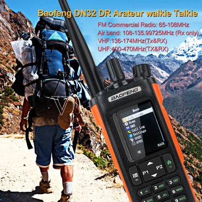 Baofeng DM-32 GPS APRS AES256 Encryption DMR Digital Analog UHF VHF Dual Band 8W Air Band FM Walkie Talkie DM-32UV Ai-TechWorld 