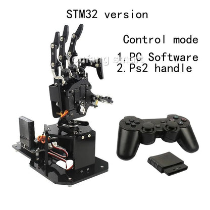 STEM For Arduino STM32 Bionic Robot Palm Hand Manipulator Open Source Code 5 Hands Educational Kit with Ps2/Somatosensory Gloves Ai-TechWorld 