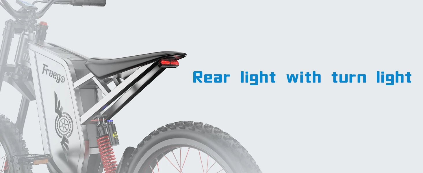 Four-Piston Hydraulic Brake Electric Dirt Bike 6000W Electric Motor 60V/30Ah 50MPH/7 Speed Off Road E-Bicycle Full Suspension Ai-TechWorld 