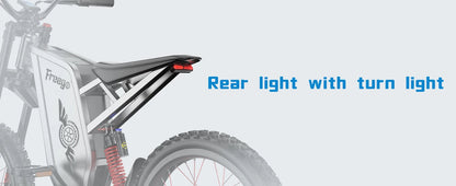 Four-Piston Hydraulic Brake Electric Dirt Bike 6000W Electric Motor 60V/30Ah 50MPH/7 Speed Off Road E-Bicycle Full Suspension Ai-TechWorld 