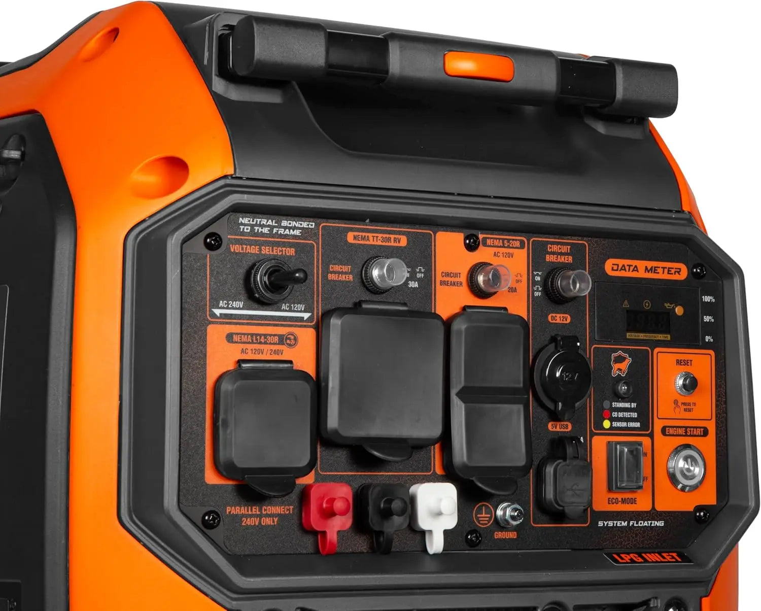 Quiet 6800-Watt Dual Fuel RV-Ready Electric Start Portable Inverter Generator with Fuel Shut Off and CO Watchdog (DF680iX) Ai-TechWorld 