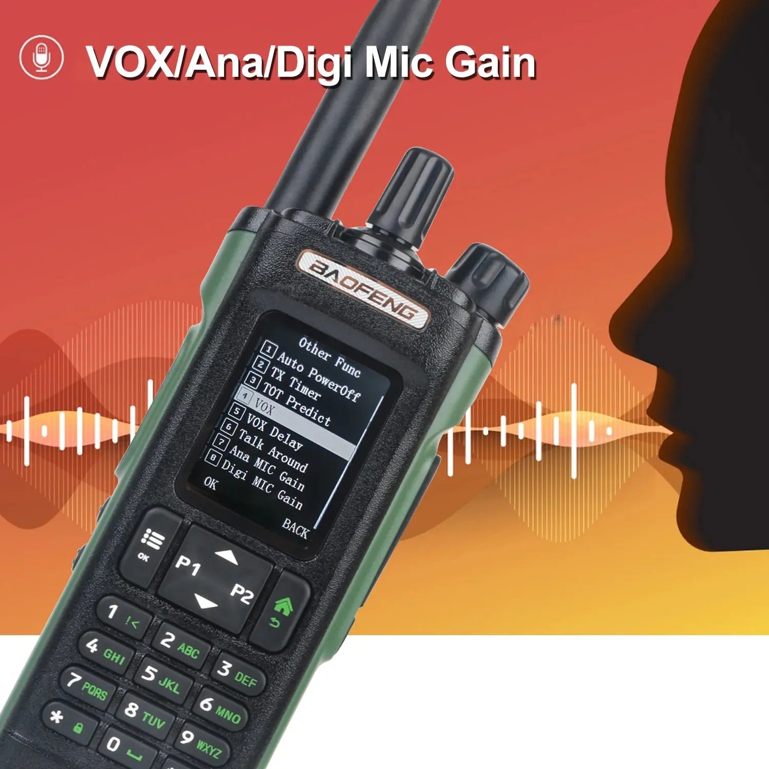 Baofeng DM-32 GPS APRS AES256 Encryption DMR Digital Analog UHF VHF Dual Band 8W Air Band FM Walkie Talkie DM-32UV Ai-TechWorld 