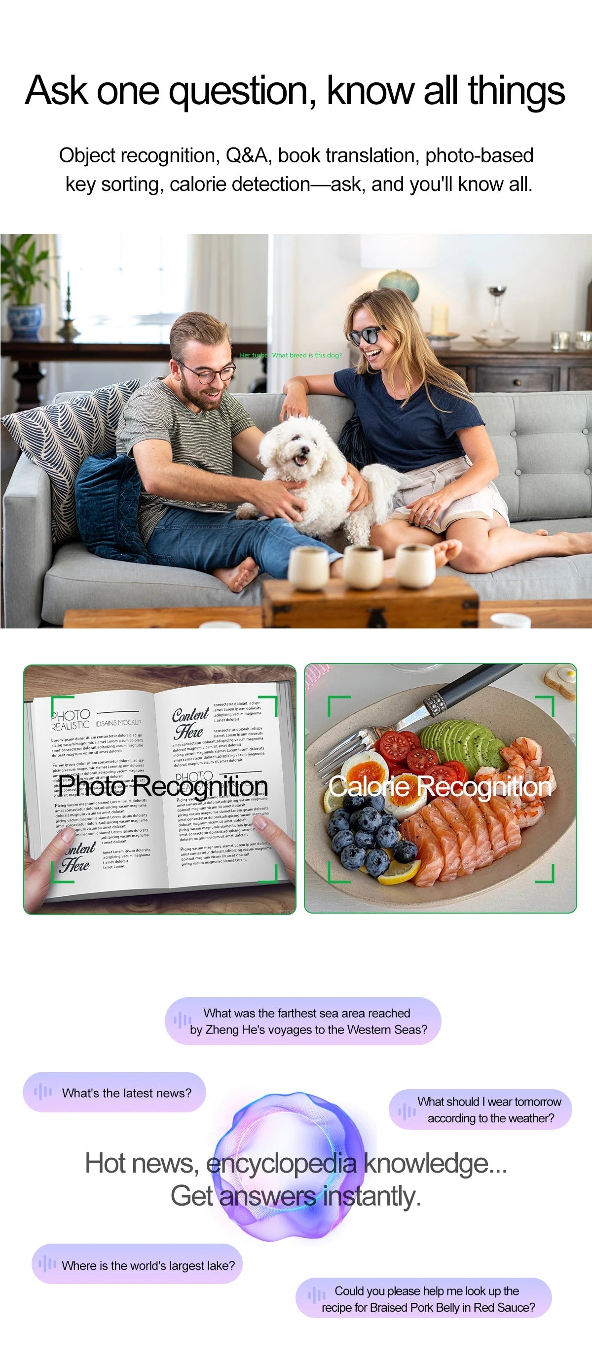 2026 New 4K HD AI Smart Glasses Men 800W Pixel Camera Bluetooth Call 4GB WIFI Transmission Voice Assistant Smart Glasses Women Ai-TechWorld 