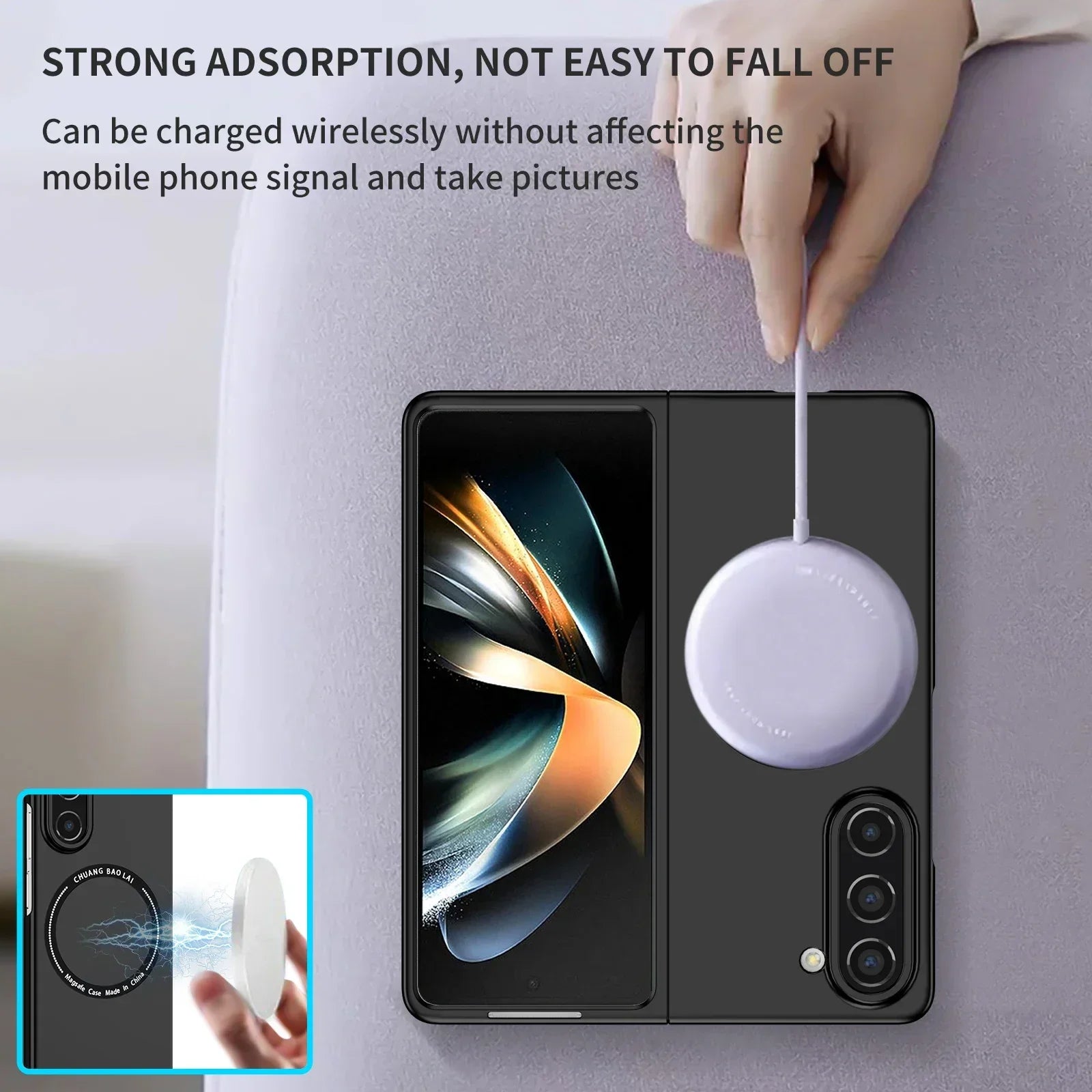 Fashion Ultra Thin Magnetic Magsafing Case for Samsung Galaxy Z Flip 6 5 4 3 2 1 4G 5G Fold 6 5 4 3 2 1 Wireless Charging Cover Ai-TechWorld 