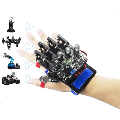 STEM For Arduino STM32 Bionic Robot Palm Hand Manipulator Open Source Code 5 Hands Educational Kit with Ps2/Somatosensory Gloves Ai-TechWorld 