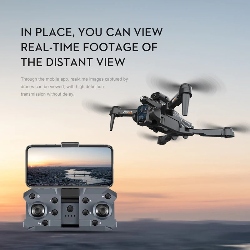 K10 Max 4k/8k Drone Profesional With Three Camera Intelligent Optical Flow Localization Four-way Obstacle Avoidance Toy plane Ai-TechWorld 