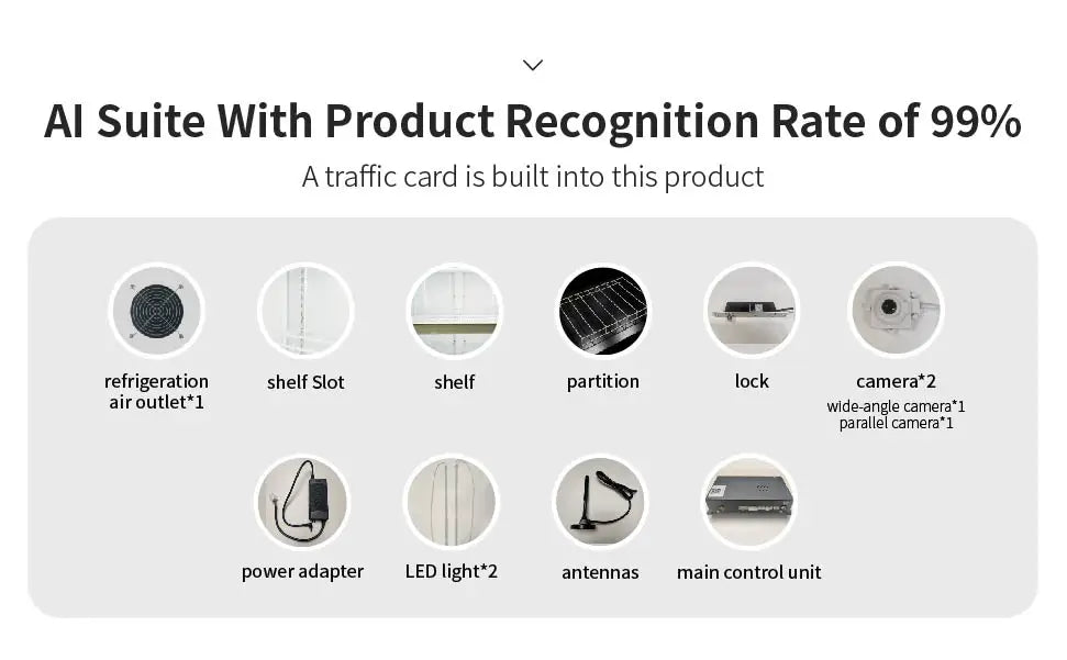 HAHA Smart Vending Freezer POS NFC Temperature Range -8F to 50F for Ice Cream And Drinks(550) Ai-TechWorld 