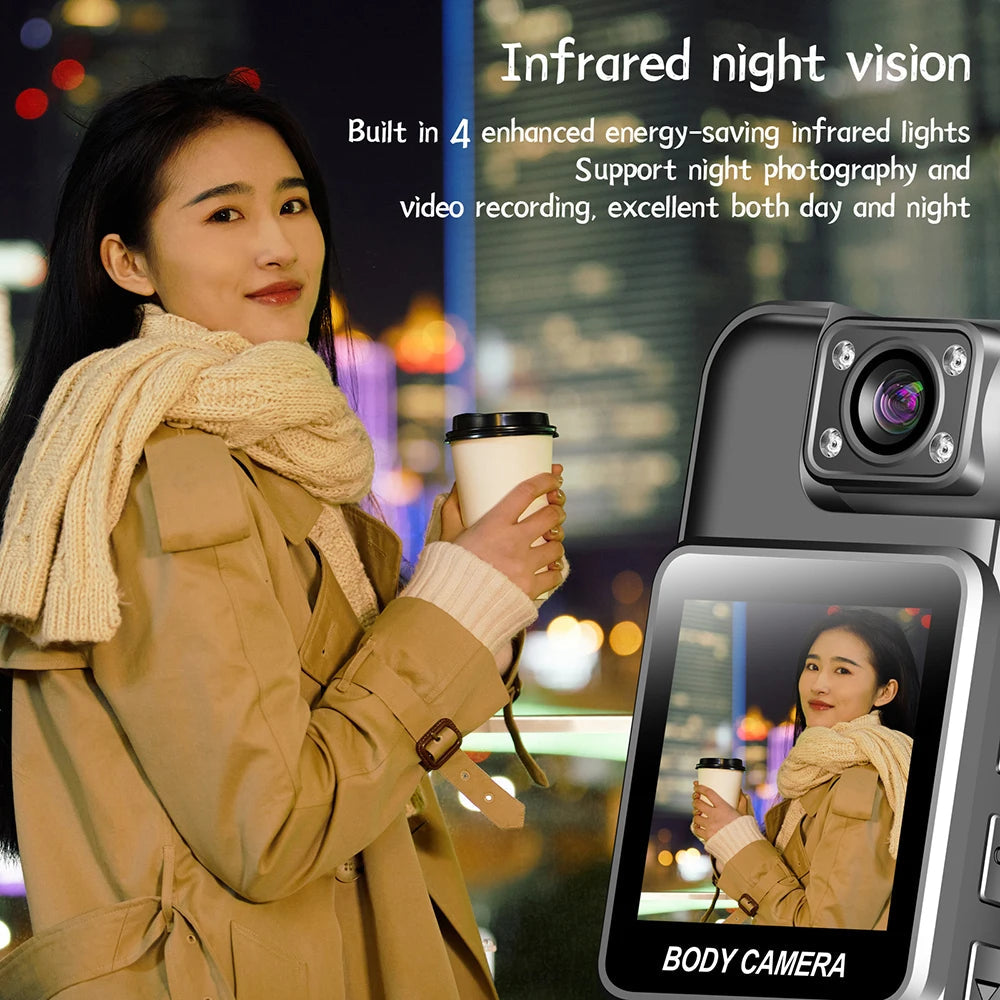 Mini Cam 4K 1080P Pocket Camcorder HD Cam 1.3" LCD Screen 270° Rotatable Wifi Mini Camera with Waterproof Case Motion Cameras Ai-TechWorld 