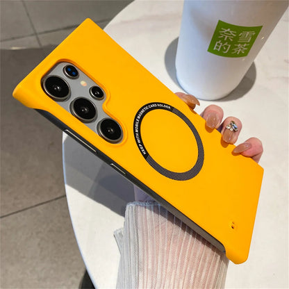 Luxury For Magsafe Thin PC Matte Frameless Phone Case For Samsung S24 S25 Ultra Edge S23 FE S22 S21 S20 S10 S9 Plus Back Cover Ai-TechWorld 