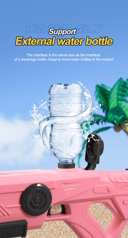 Electric Automatic Water Storage Gun Toys Portable Children Summer Beach Outdoor Fight Fantasy Spray Gun Toys Boy Kid Adult Game Ai-TechWorld 