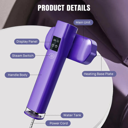 Mini Rotating Steam Iron Handheld Wet And Dry Double Hot Steam Generator Portable Garment Steamer Home Travelling Hanging Iron Ai-TechWorld   ai-techworld