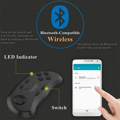 Original J70 4K Wireless Virtual Reality VR Glasses Stereo 3D Videos Google Cardboard Box Headset Helmet for Smartphone Max 6.7" Ai-TechWorld 