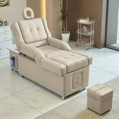 2025 Multifunctional Salon Back Lifting Foot Massage Bed Shampoo Chair Pedicure Head Spa Bed Shampoo Bed Ai-TechWorld 