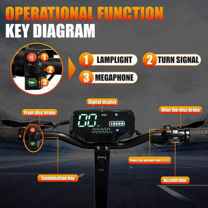 Electric Scooter for Adults, 1200WMotor Fast E Scooter, 11" Off-Road Tires, Up to 28 MPH Top Speed & 20 Miles Long Range, Dual B Ai-TechWorld 