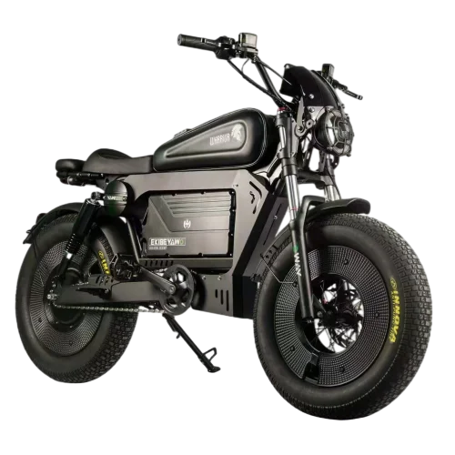 Ebike ZPW Black Warrior 3000W 60V 45AH Camping Motorcycle, Adult Electric Bike 20 Inch Fat Tire Electric Bike Ai-TechWorld 