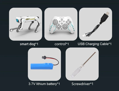 Teeggi Electric RC Intelligent Robot Dog with Clip Multifunction RC Mechanical Dog Educational Toy Bionic Smart Robot Toy Gift Ai-TechWorld 