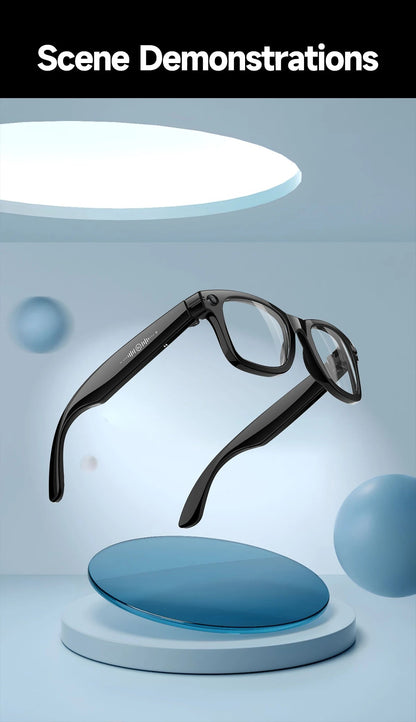 AI Smart Glasses 5 Million Pixels Recording Videos Photo Recognition Answer Translation 290mAh IP66 Waterproof Bluetooth Glasses Ai-TechWorld 