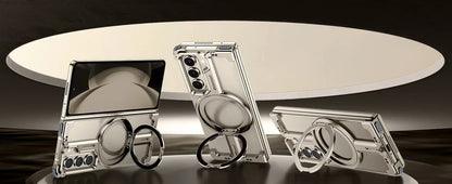 Eary for Samsung Galaxy Z Fold 6 5 Case with Magnetic Stand Magsafe Protective Cover Metals Frameless Bumper Wireless Charging Ai-TechWorld 