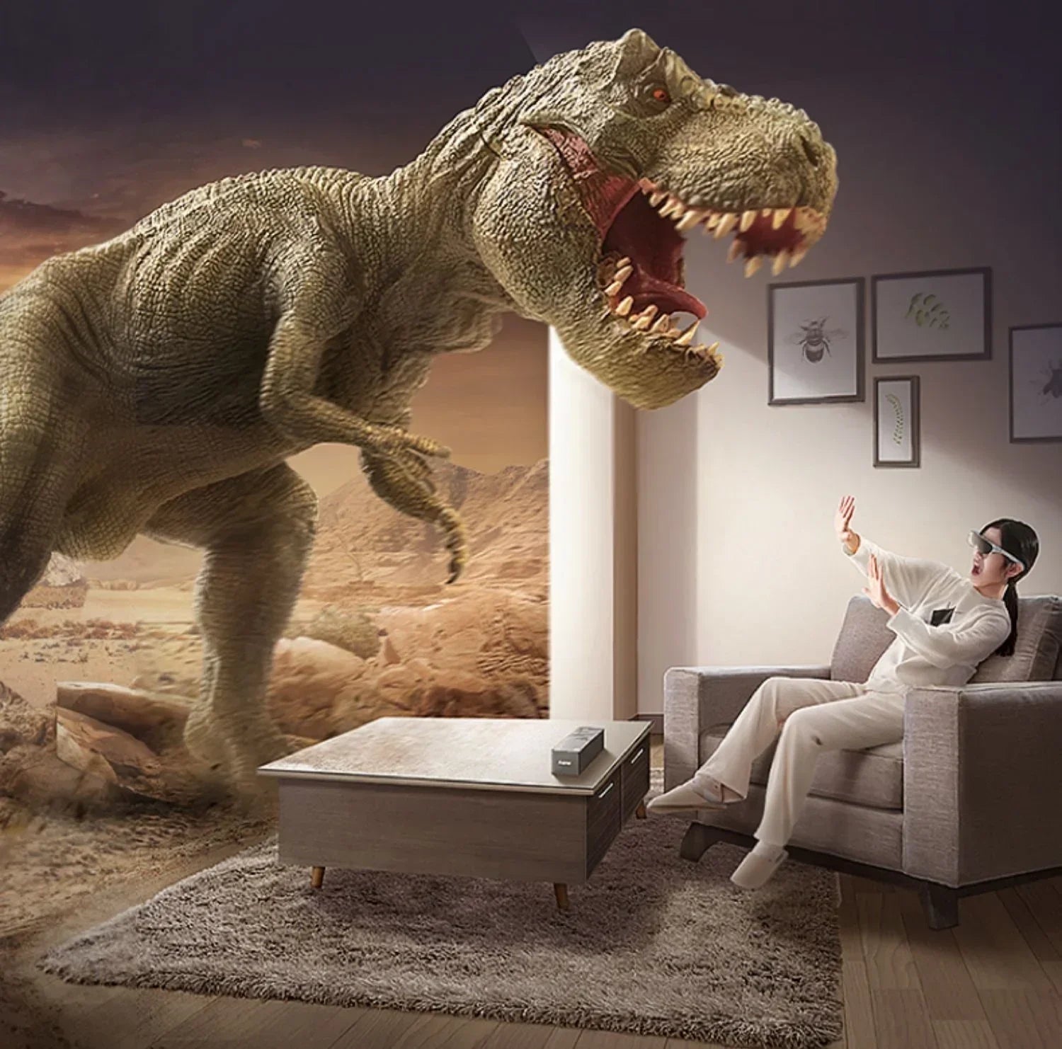 Rokid Air AR Smart Glasses 120" Screen with 1080P OLED Dual Display 43°FoV 55PPD Foldable Home Game Viewing Device Ai-TechWorld 