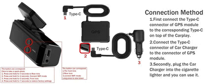 QOZ 4K UHD Dash Cam WIFI GPS Car DVR Front and Rear Dual Lens Auto Car Drive Recorder Night Vision G-Sensor 24H Parking Monitor Ai-TechWorld 