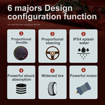 WLtoys 1:16 Scale Large RC Car 50km/h High Speed 4WD Children Toy for Boys Remote Control Car 2.4G Off Road Monster Truck RC Toy Ai-TechWorld 