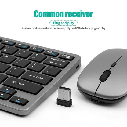 2.4G Wireless Keyboard Mouse Set Bluetooth 5.0 Keyboard Mouse Combo 2 modes Mini Keyboard Mouse For Laptop PC Accessories Ai-TechWorld   ai-techworld
