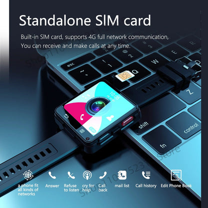 S998 4G Smart Watch Android 11.0 OS Smartwatch 2.64 inch Large Screen 480*480 MTK6739 500W Dual Camera 1200mAH Battery Wifi GPS Ai-TechWorld 