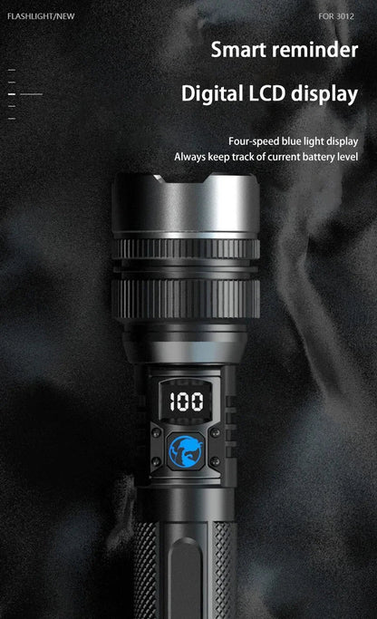 Xiaomi 1000000LM Super Bright LED Flashlight Rechargeable USB-C Digital Display IPX8 Waterproof Long Lasting Camping Emergency Ai-TechWorld 
