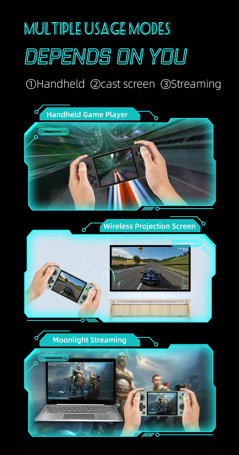 ANBERNIC RG405M Metal Handheld Game Console Android 12 System Unisoc Tiger T618 4 Inch IPS Screen Game Player Support OTA Update Ai-TechWorld 