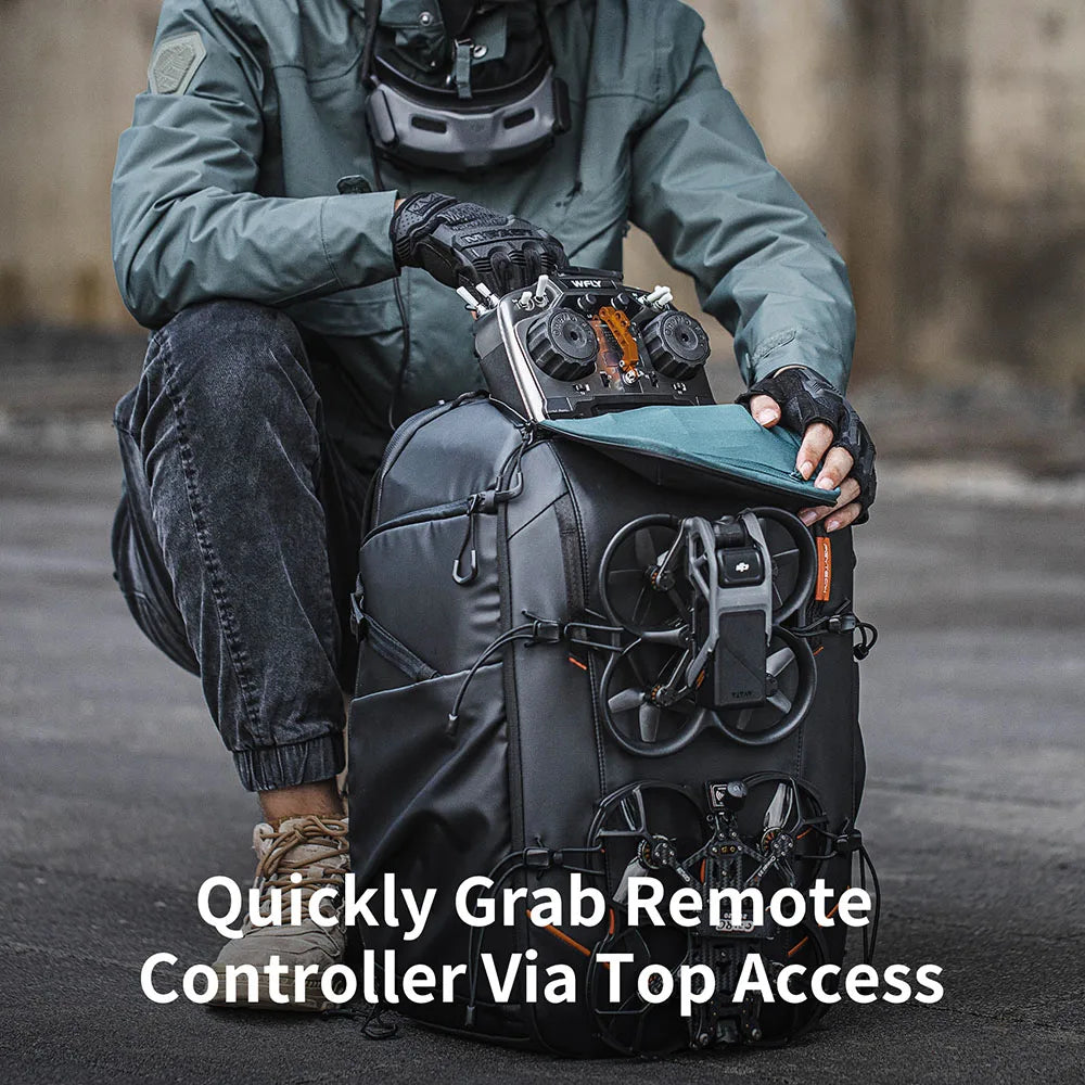 PGYTECH 30L OneMo Drone-Backpack for DJI FPV, Professional Waterproof Backpack Travel Bag for FPV Racing Quadcopter/FPV goggles Ai-TechWorld 