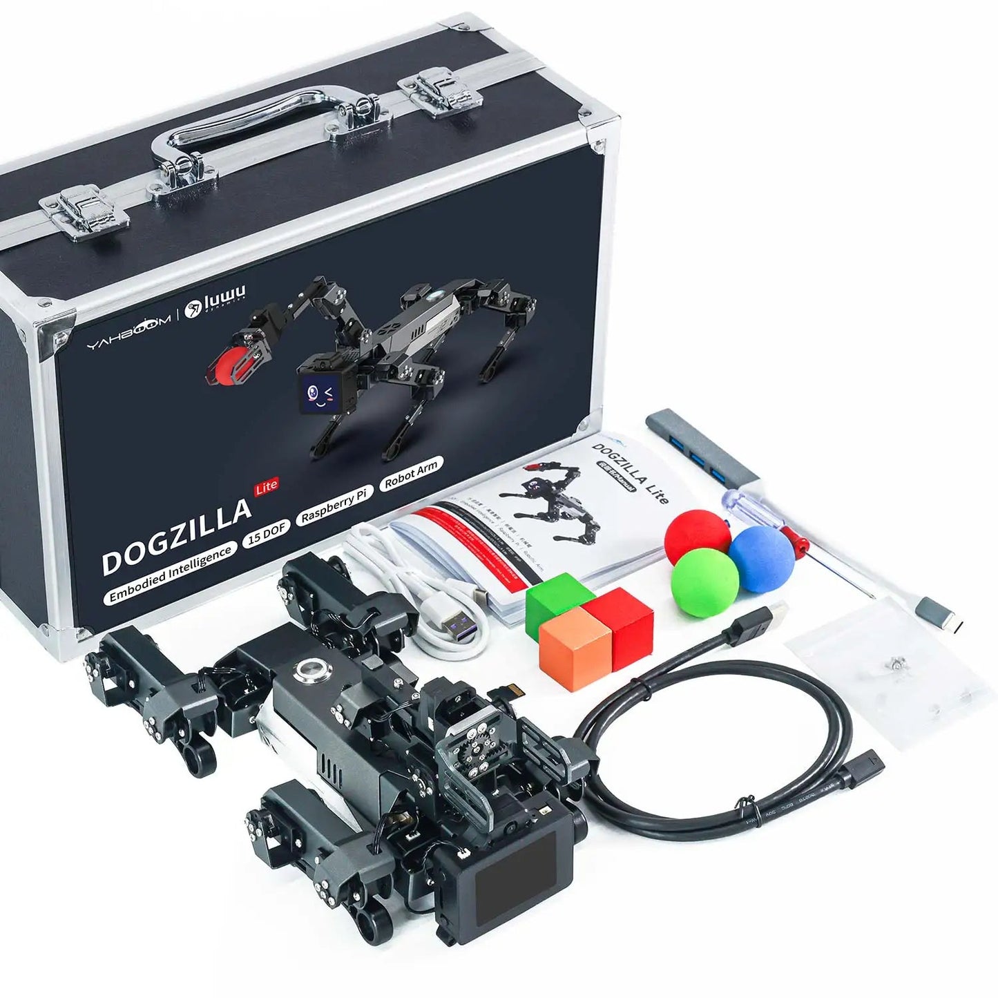 Yahboom DOGZILLA-Lite Quadruped Bionic Robot Dog AI Vision Large Model Intelligent Programming Electronic Kit for Raspberry Pi Ai-TechWorld 