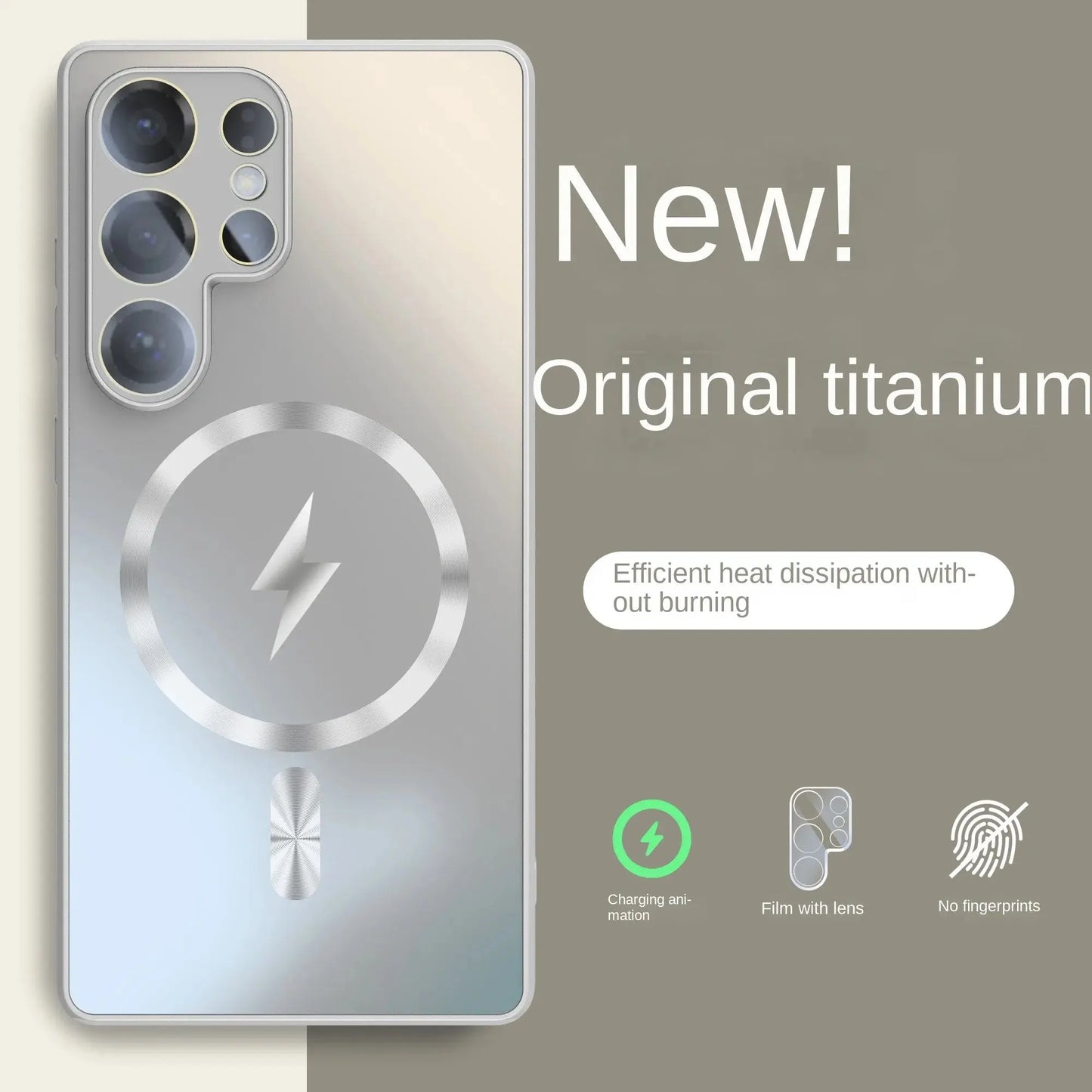 Ultra-thin AG Matte Magnetic For Magsafe Case For Samsung Galaxy S25 S24 S23 Ultra Plus Glass Lens Protector Shockproof Cover Ai-TechWorld 