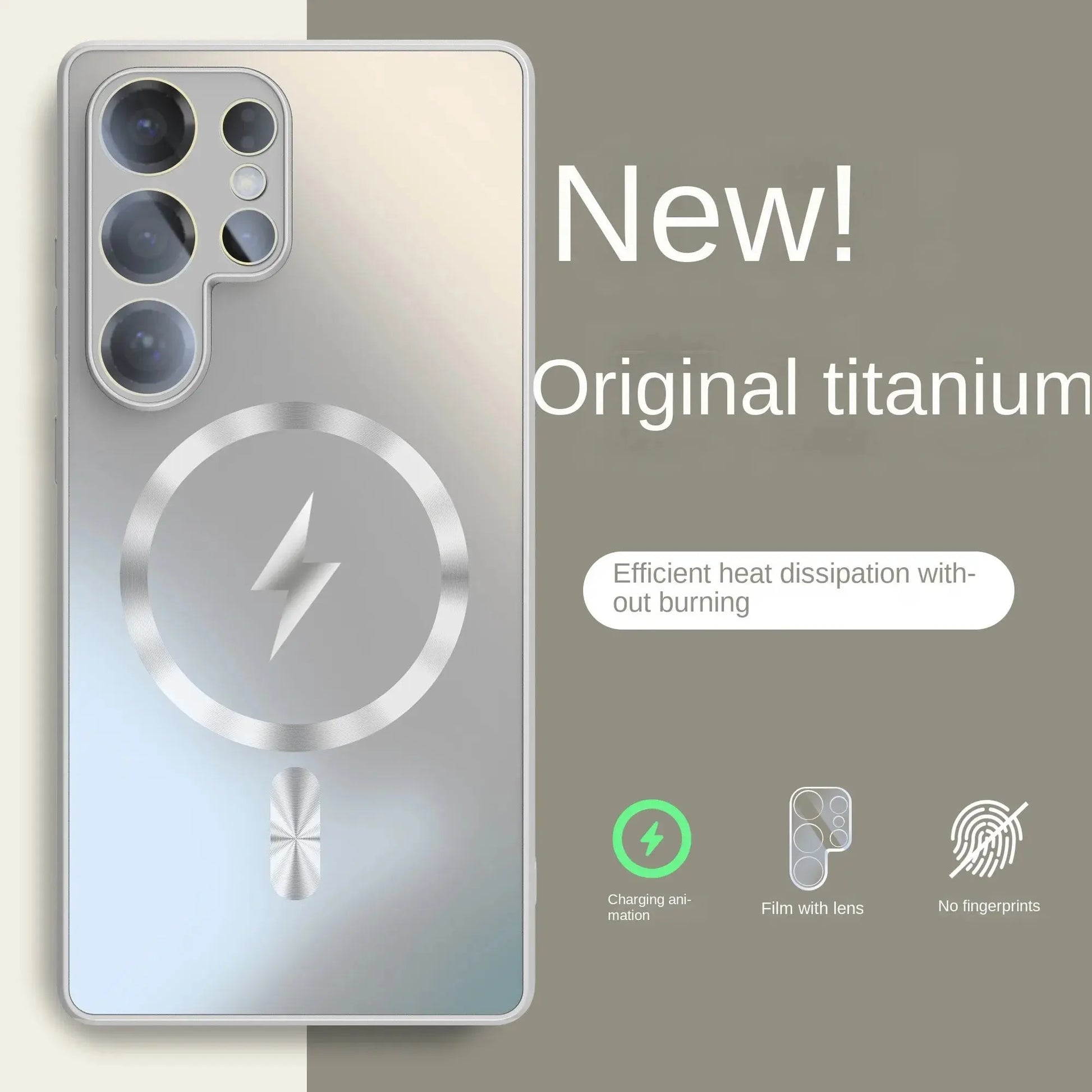 Ultra-thin AG Matte Magnetic For Magsafe Case For Samsung Galaxy S25 S24 S23 Ultra Plus Glass Lens Protector Shockproof Cover Ai-TechWorld 