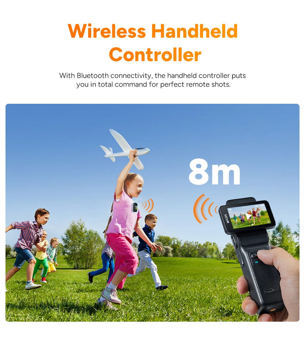 SJCAM C400 Action Camera Handheld Stabilized Night Vision Camera Vlog Outdoor Live Streaming Bike Mount Dashcam Sjcam Camera Ai-TechWorld 