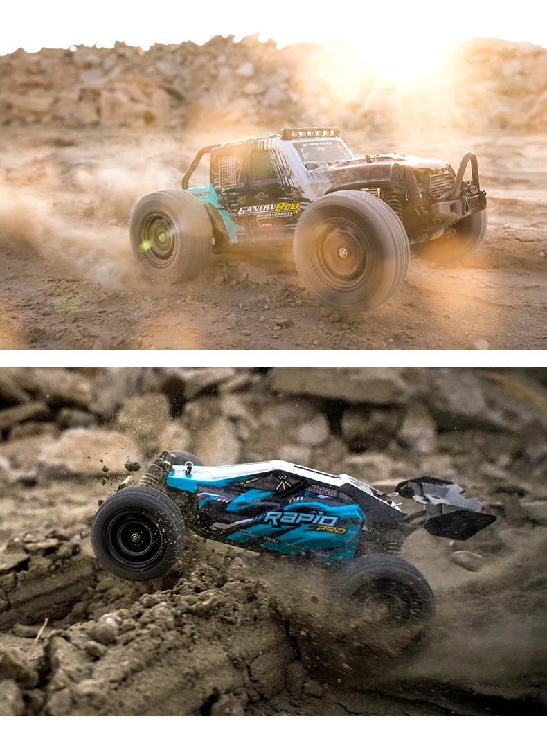 Teeggi 16101 /16102 PRO 1:16 High Speed RC Car With LED Light Drift 70KM/H 4WD RC Off-Road Car Monster Truck Toy For Kid Gifts Ai-TechWorld 
