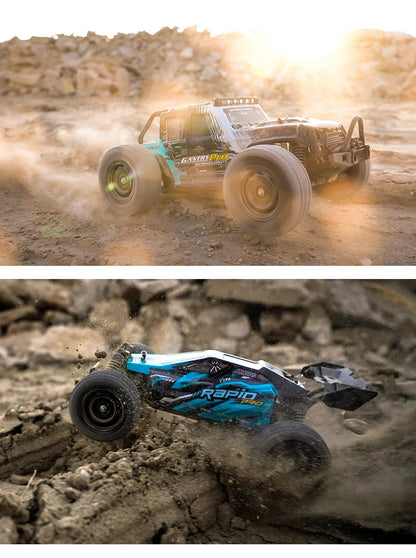Teeggi 16101 /16102 PRO 1:16 High Speed RC Car With LED Light Drift 70KM/H 4WD RC Off-Road Car Monster Truck Toy For Kid Gifts Ai-TechWorld 