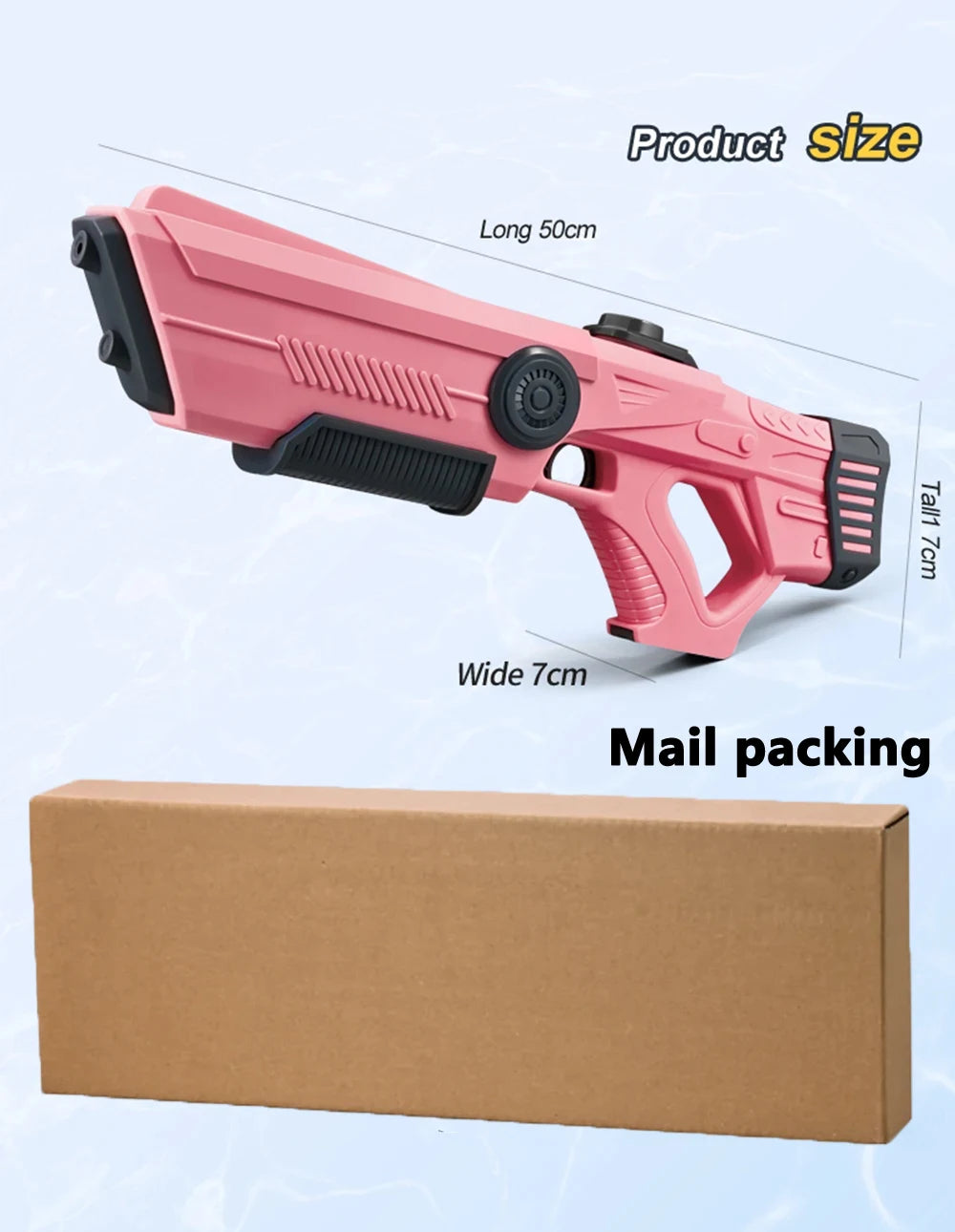 Electric Automatic Water Storage Gun Toys Portable Children Summer Beach Outdoor Fight Fantasy Spray Gun Toys Boy Kid Adult Game Ai-TechWorld 