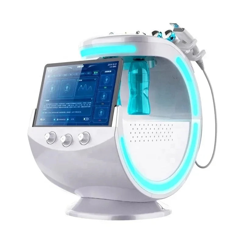 Smart Ice Blue Plus 7 in 1 Oxygen Hydro dermabrasion Bubble Machine Professional Face Hydra Machine rf Lifting ultrason machine Ai-TechWorld 