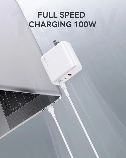 VOLTME GaN III 100W Desktop Charger Quick Charge 4.0 QC 3.0 PD USB-C Type C USB Fast Charging For MacBook Samsung iPhone 15 14 Ai-TechWorld 
