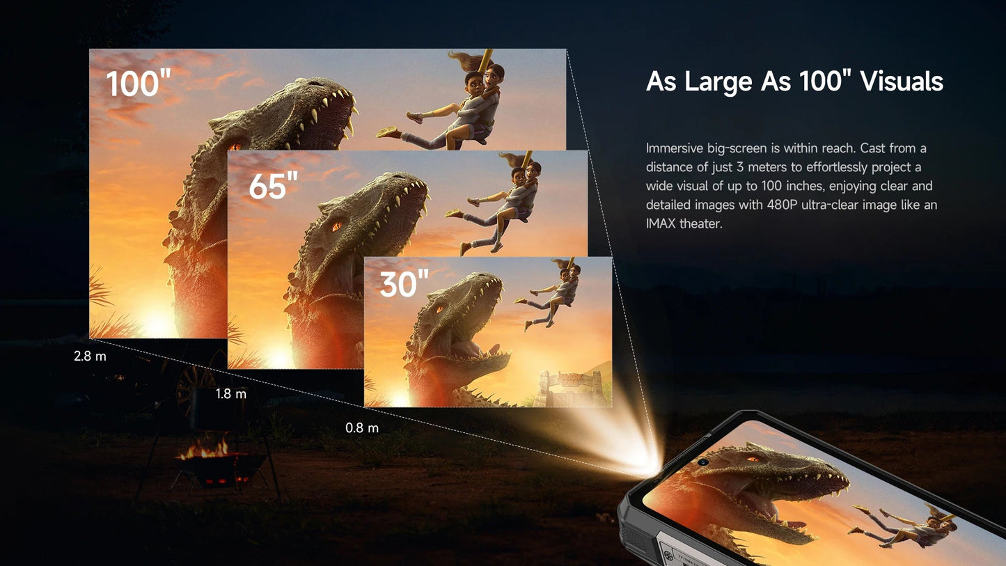 【World Premiere】Ulefone Armor 34 Pro 5G AI Rugged Phone 25500mAh Up to 32GB+512GB Built-in Projector 120Hz 6.95" NFC Smartphone Ai-TechWorld 